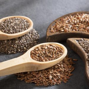 Vegan Omega 3 Source. Linseed and Chia seeds